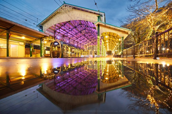 京都 叡山電鉄 八瀬比叡山口駅イルミネーション「Illumi-station